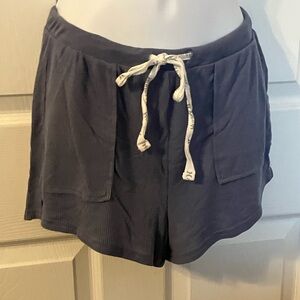 Women's Gray Shorts with Drawstring
